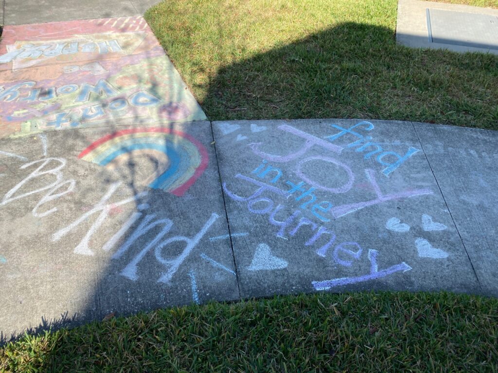 Neighbors Bring Socially Distant Street Art to Lake Nona