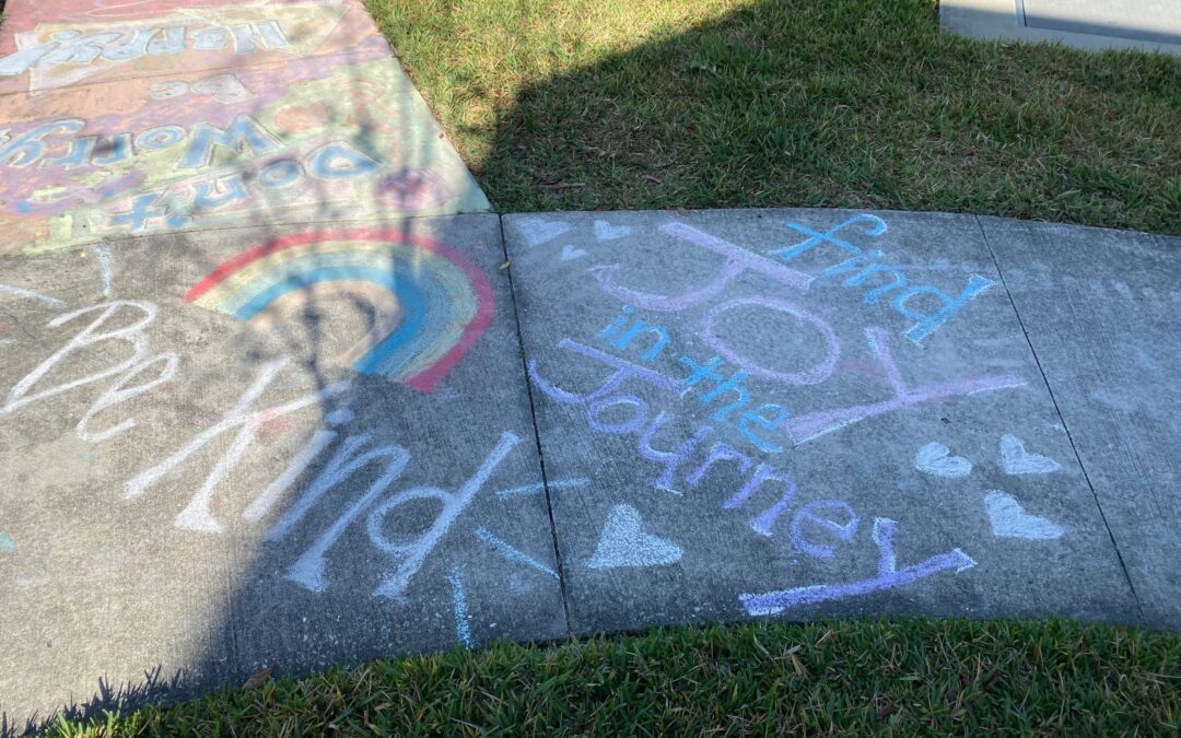 Neighbors Bring Socially Distant Street Art to Lake Nona