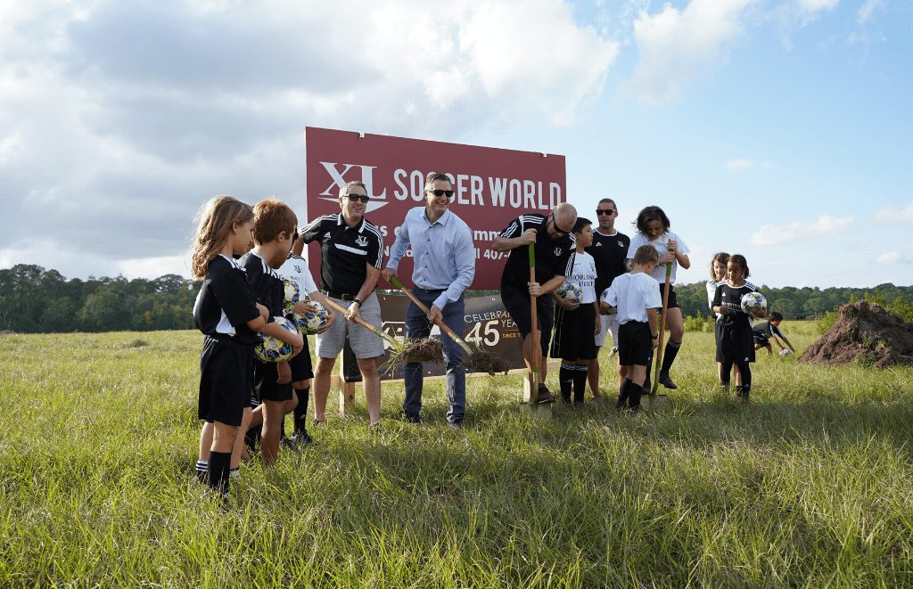 XL Soccer World Breaks Ground in 2019